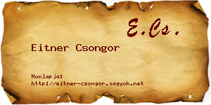 Eitner Csongor névjegykártya